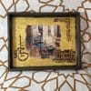 Wood tray with resin, 30*40cm