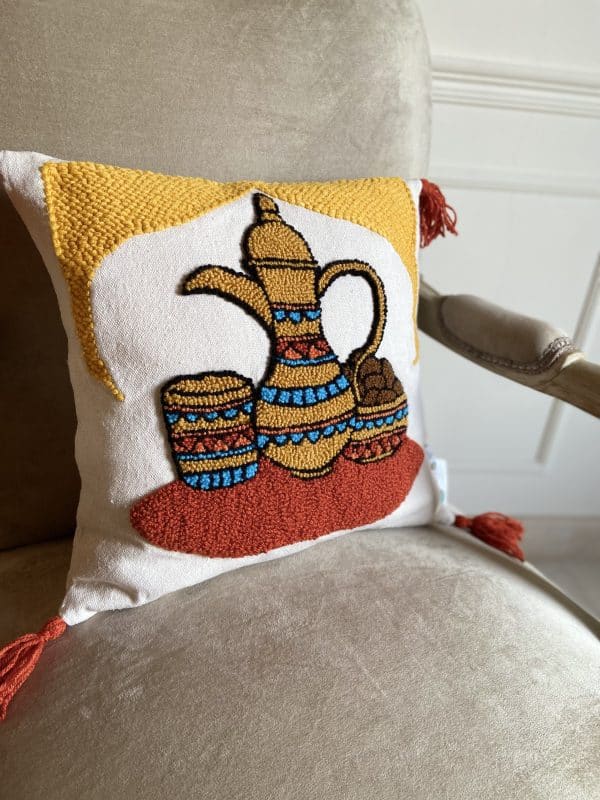 Arabian Coffee and Dates Cushion Cover