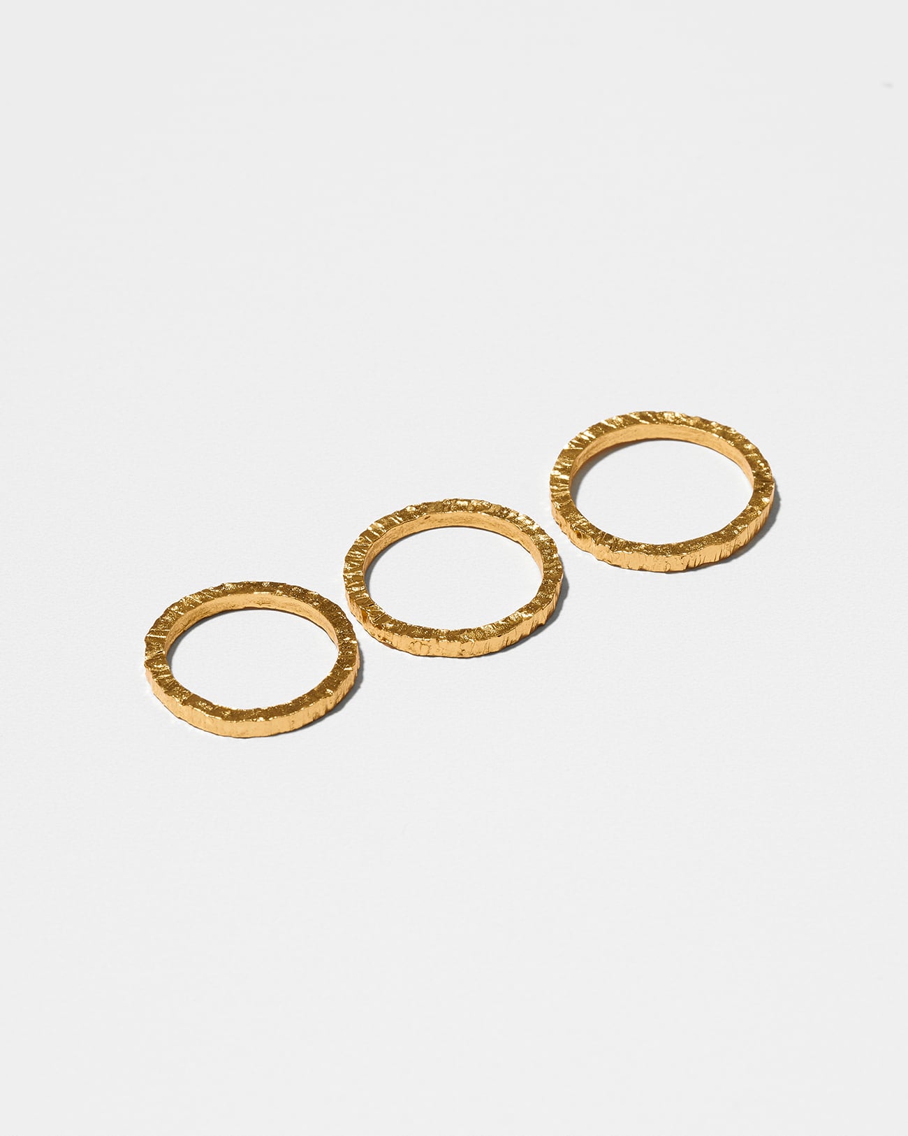 Just Rings Collection, Stacking Lines Ring 2 Lines Gold Stacking Rings SZR248.5