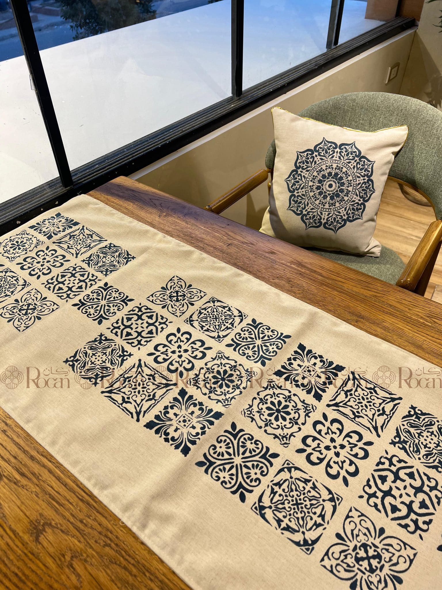 Arabesque Ramadan Bundle Set (Table runners & cushions) 1 Arabesque Ramadan Bundle Set (Table runners & cushions)