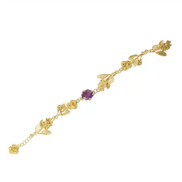 Flowery Collection, The Flower Bouquet With Alexandrate Stone Bracelet