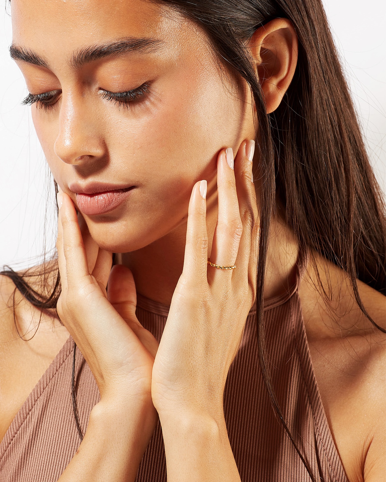 Just Rings Collection, Stacking Twisted Ring 2 Twisted Gold Stacking Rings SZR246.1