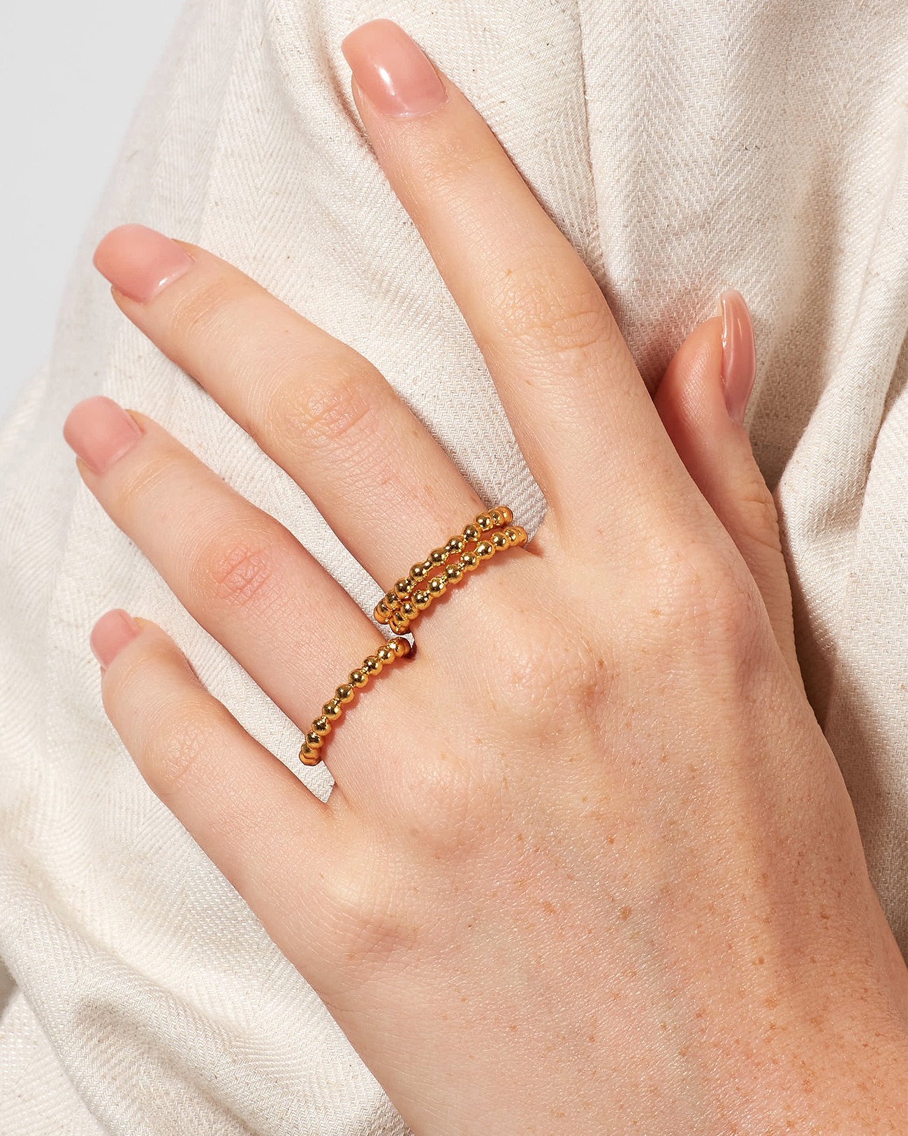 Just Rings Collection, Stacking Twisted Ring 3 Twisted Gold Stacking Rings SZR246.2