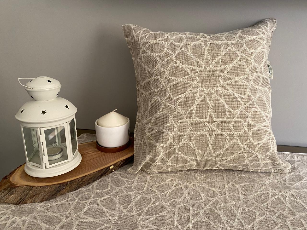 Arabesque beige cushion cover 2 WhatsApp Image 2025 02 19 at 10.33.15 AM
