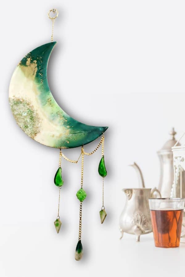 Ramadan Crescent Green Wall Hanging 55 cm