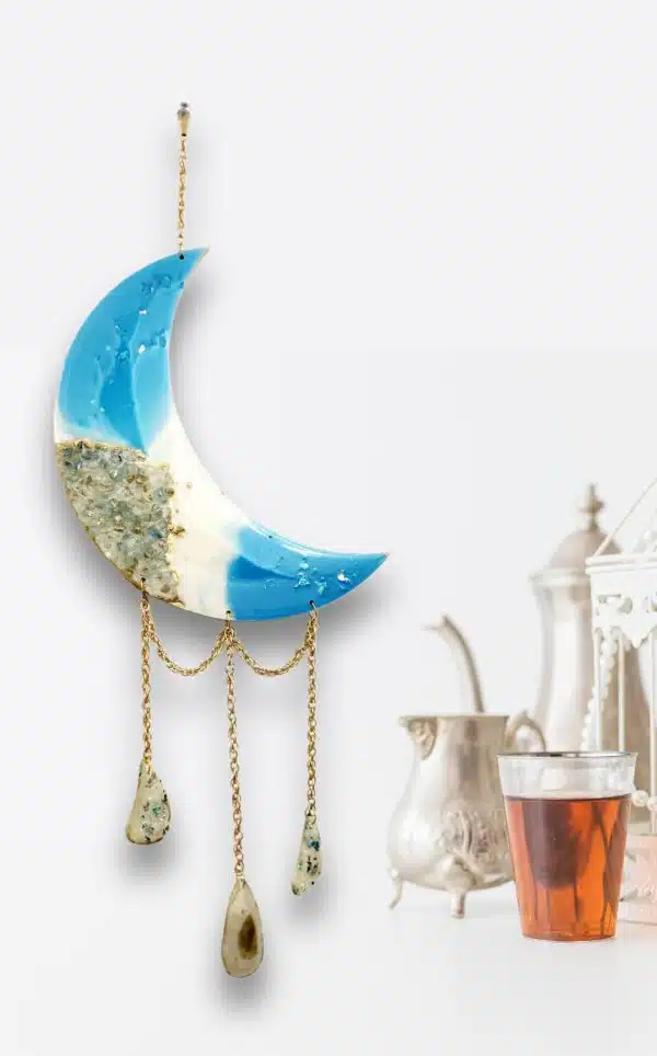 Ramadan Crescent Blue Wall Hanging 45 cm