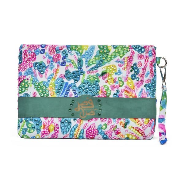 Colorful Jungle Rhinestones Clutch