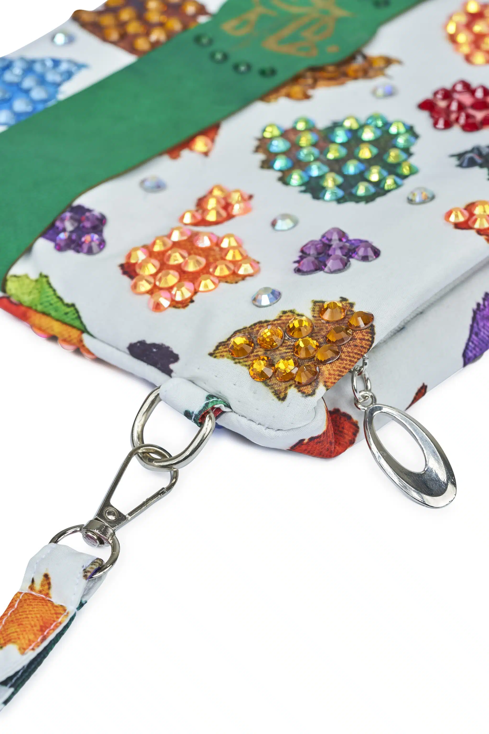 Cow Print Rhinestones Clutch - Large 3 fsos9772 scaled