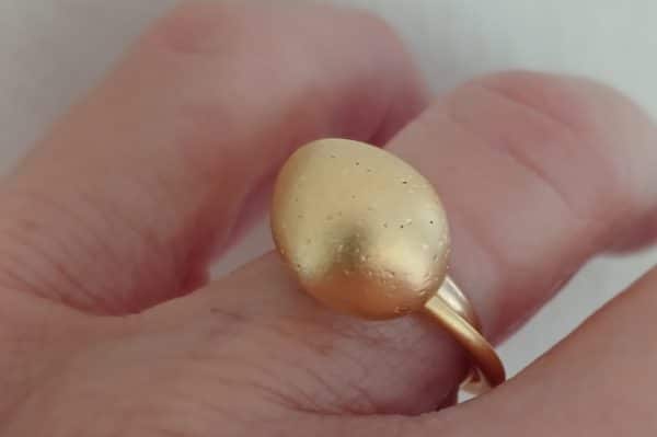 Goldplated 18k ring