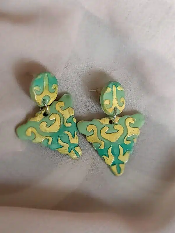 Ceramic earrings handmade