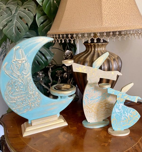 Blue x Gold Dervish and Mabkhara Set