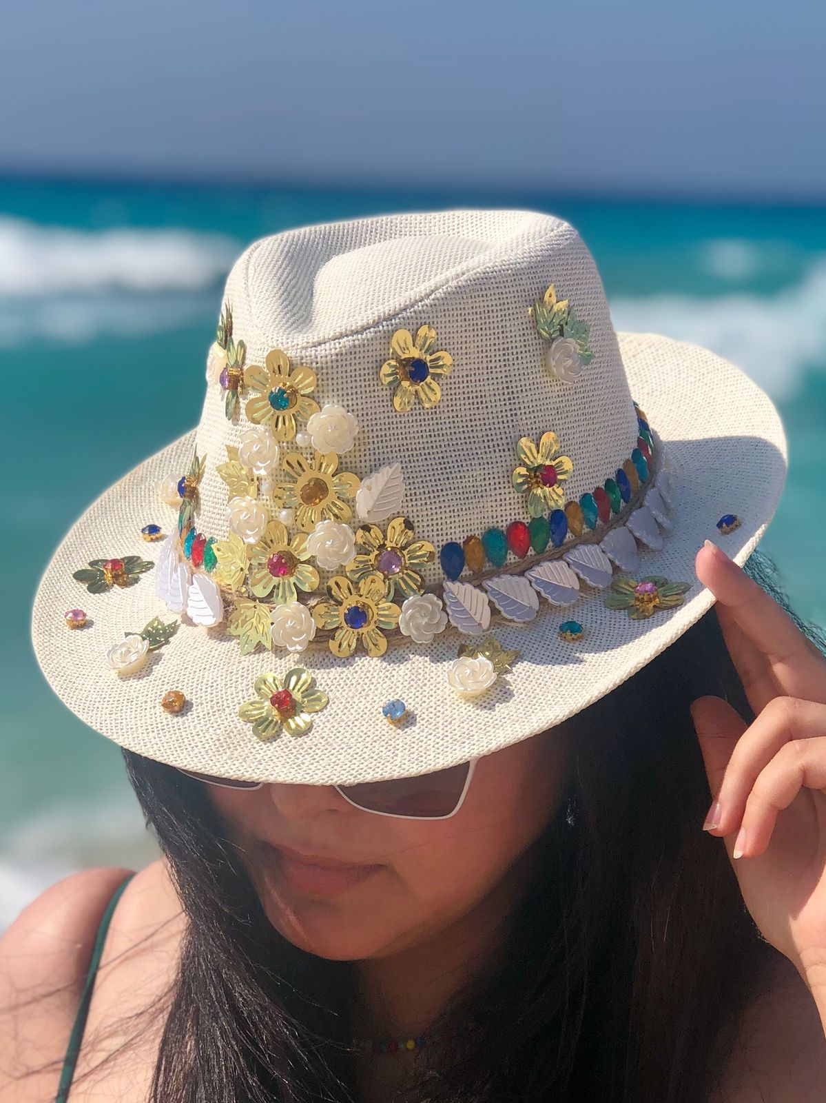 Golden flowers hat 3 IMG 20250325 WA0008