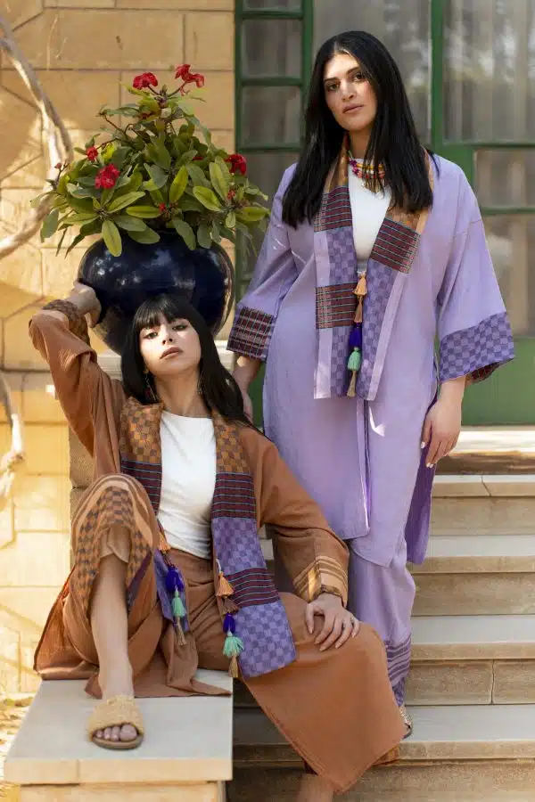 Boho set in camel brown
