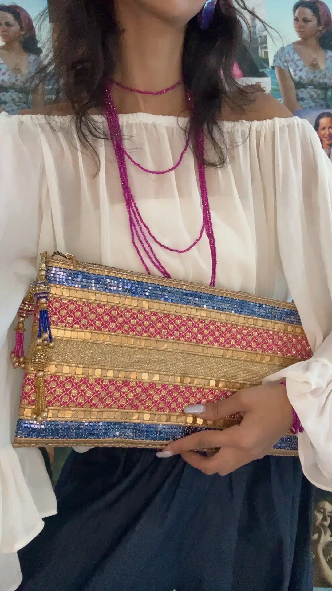 Pinky blue clutch 2 Pinky blue clutch