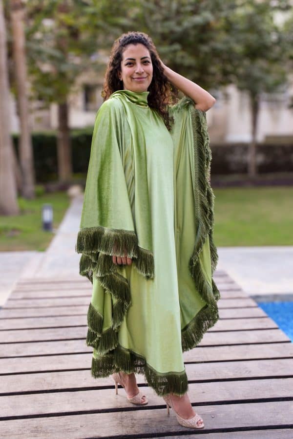 Green Cape Abaya