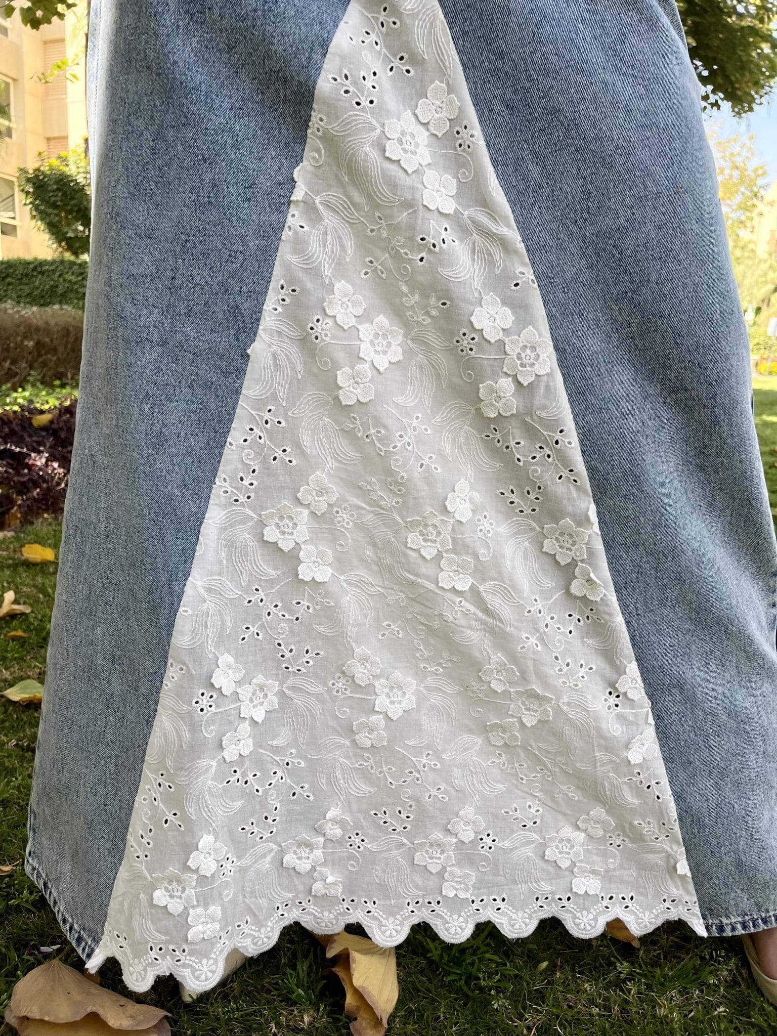 Lace whisper denim skirt 3 IMG 7608 scaled