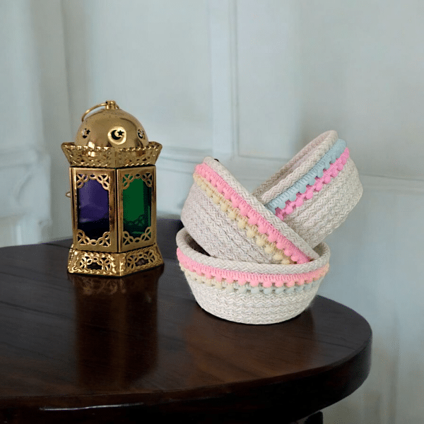 Ramadan small Baskets-set pastel colors