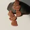 Adaline earrings - Organic statment design polymer clay earrings with 14 k gold-filled findings