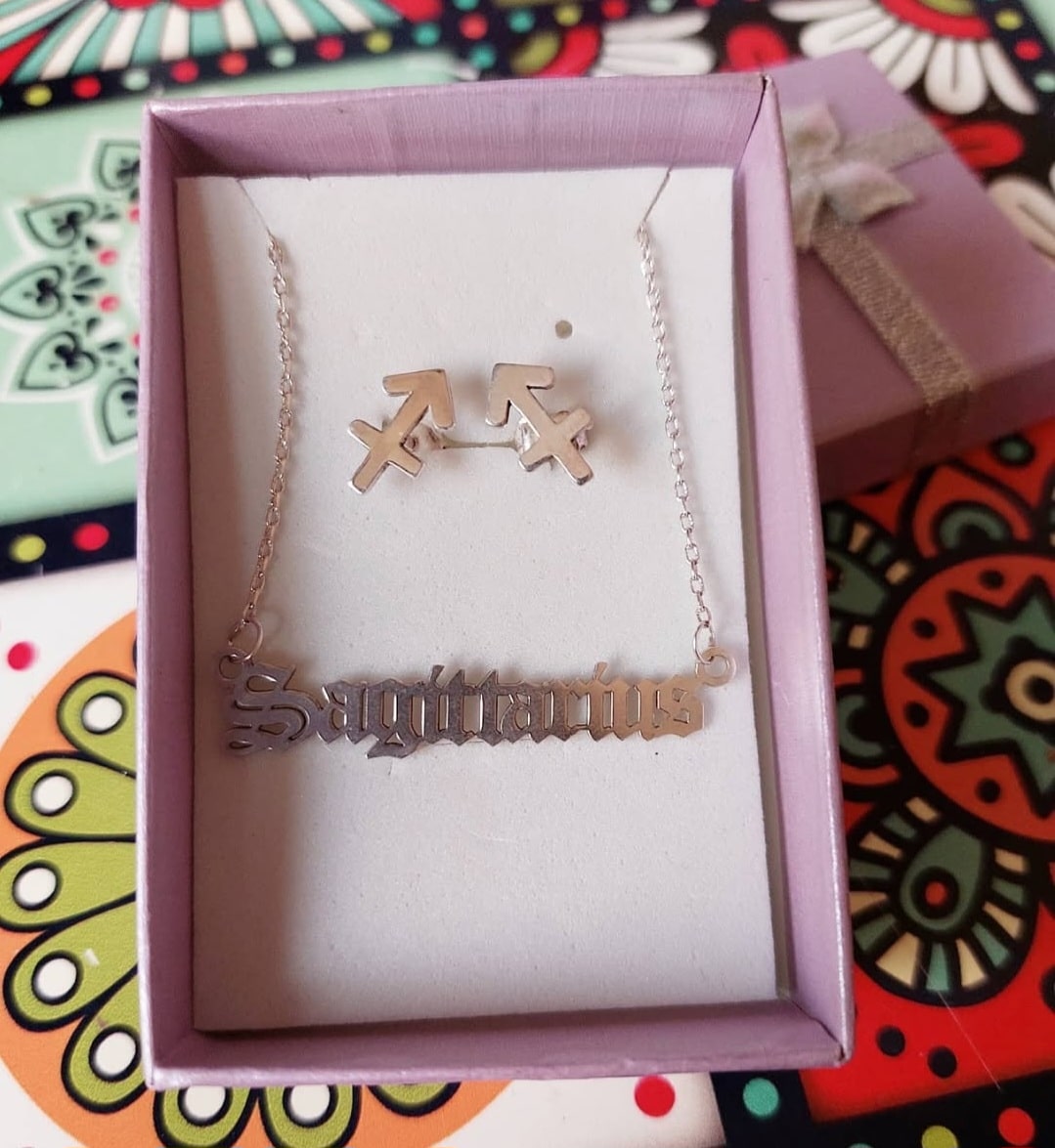 Zodiac sign necklace (Gothic font) 4 Screenshot 20250322 014329 Instagram