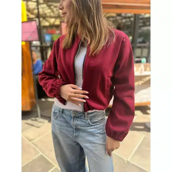 Bomber Jacket - Burgendy