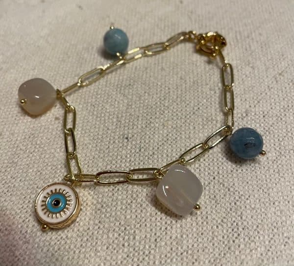 Blue evil eye golden Bracelet