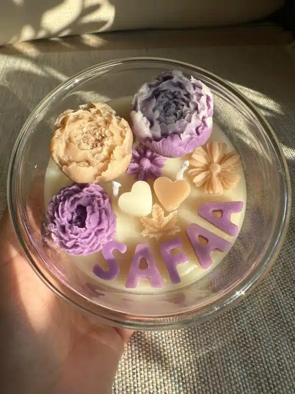 Customized bowl candle