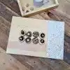 وحدة تقديم خشب سويد . بجزء صدف طبيعى .