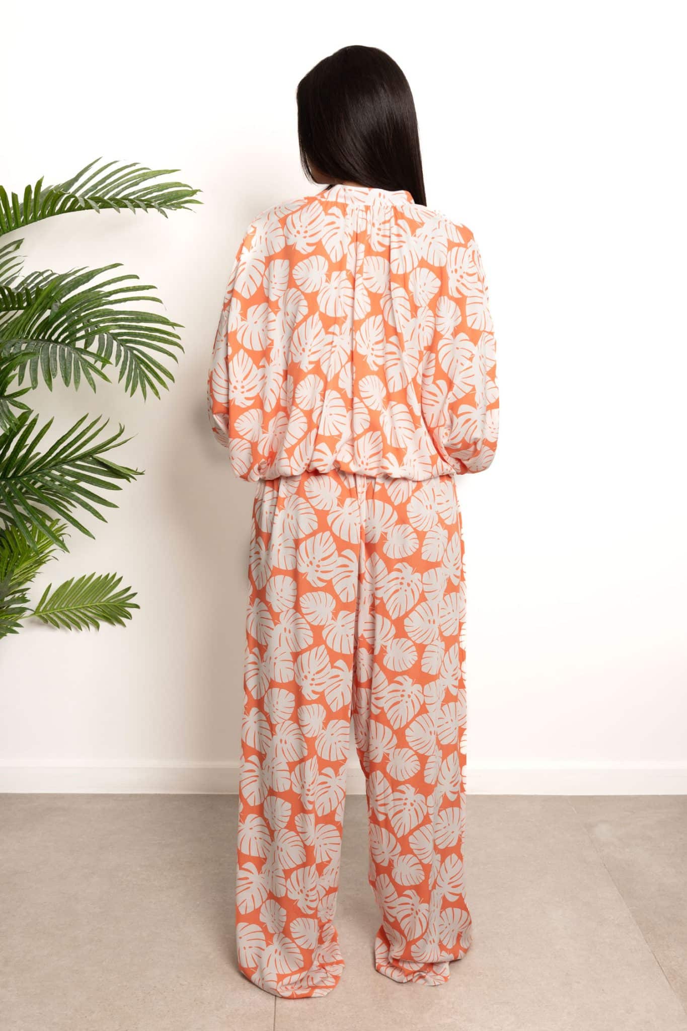 Orange Leaves Blouse 2 mitcha 812107 scaled