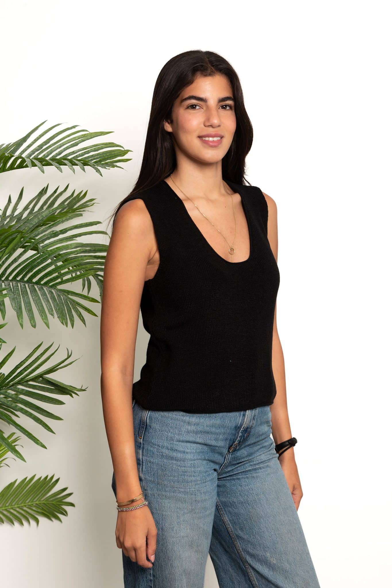 Black Knit Top 2 mitcha 812615 scaled
