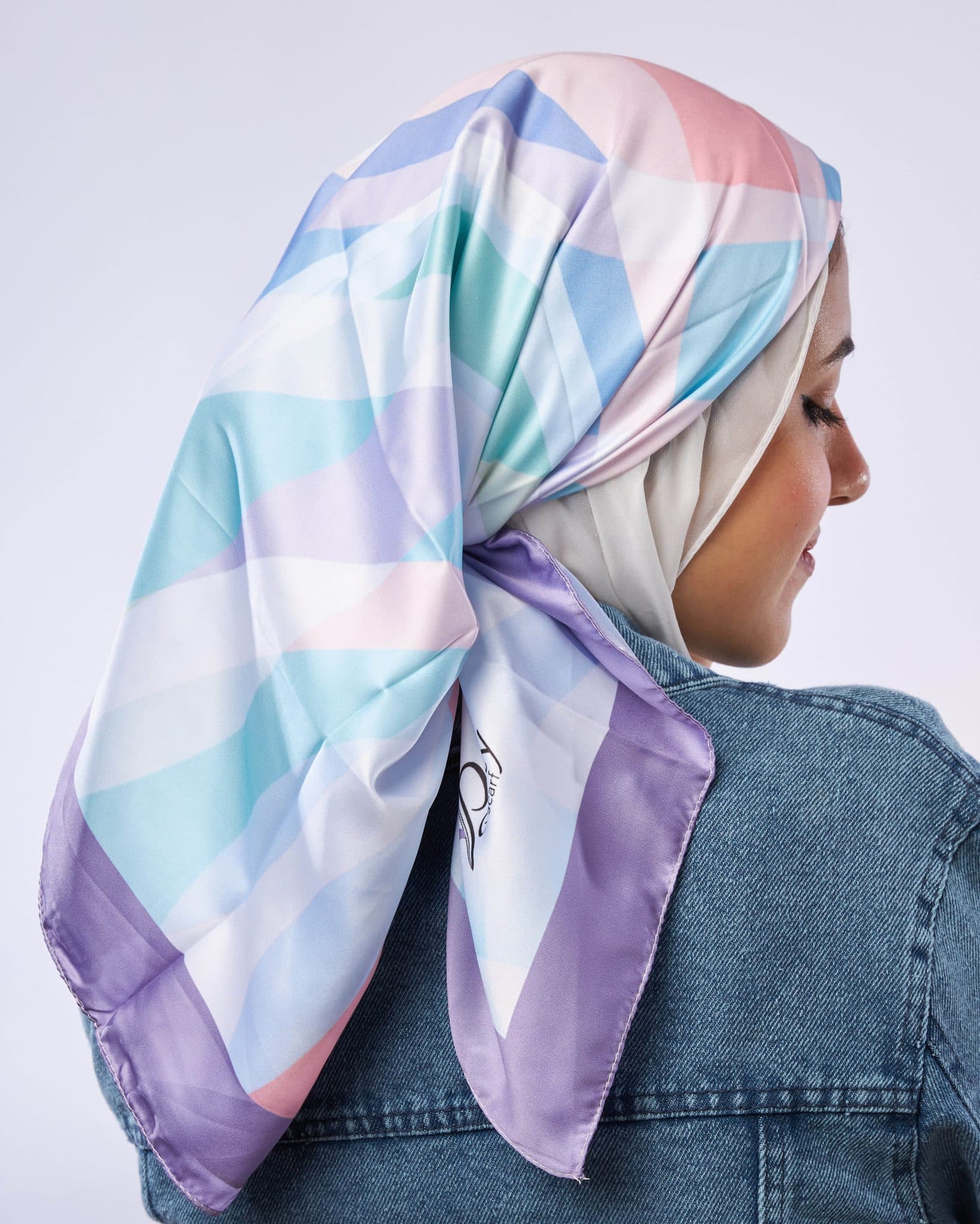 Light Purpel Square scarf 1 Light Purpel Square scarf
