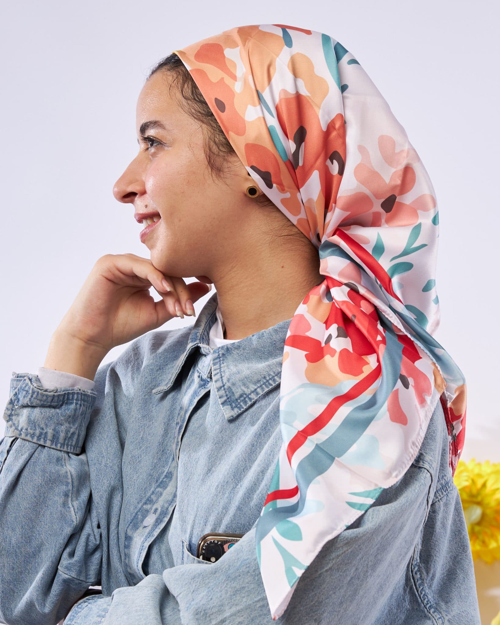 Floro Square scarf 1 Floro Square scarf