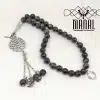 Rosary and bracelet, two layers, 33 beads of Labradorite stones and hematite stone spacers