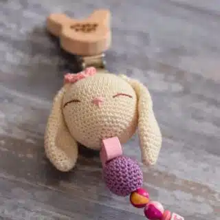 Hops The Rabbit - Pacifier Holder