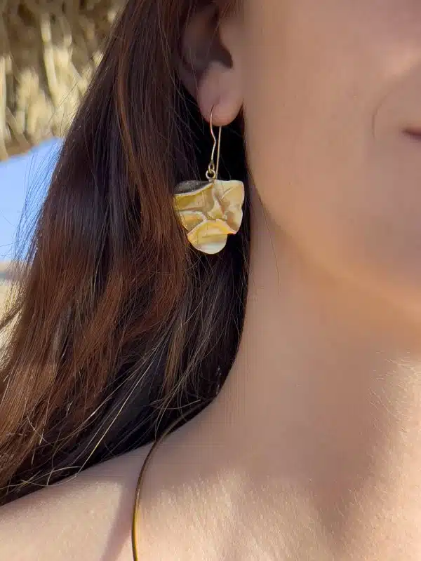 Handmade Gold Platted Sterling Silver Earring (Code 957)