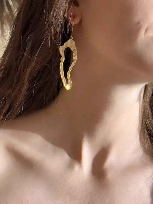 Handmade Gold Platted Sterling Silver Earring (Code 959)