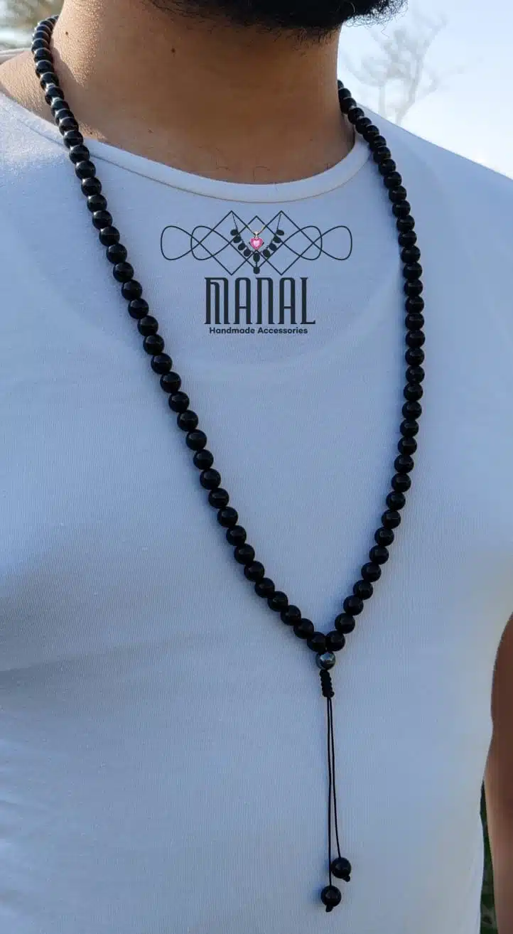 a rosary of 99 onyx stones 1 a rosary of 99 onyx stones