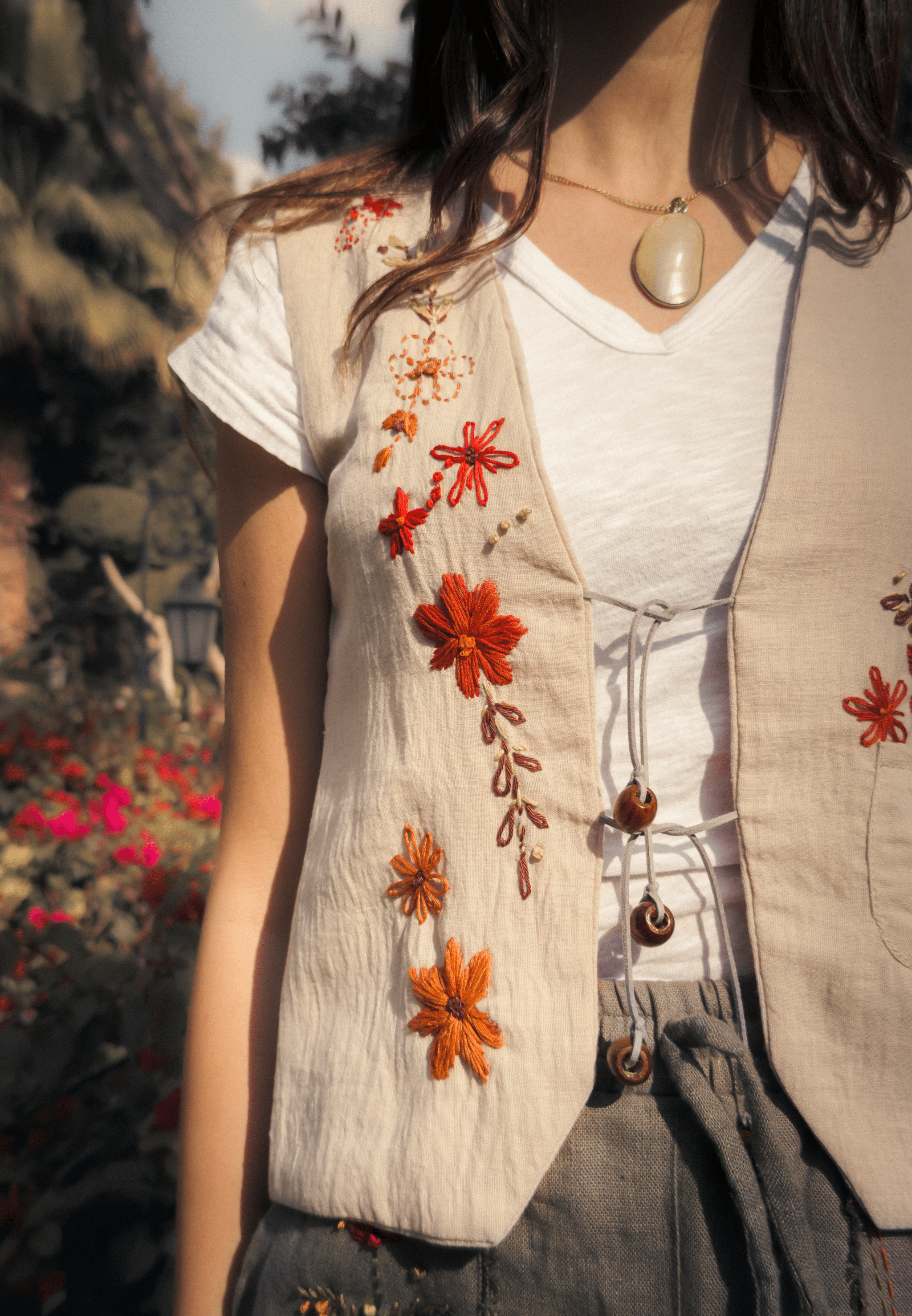 Autumn Floral Vest 2 IMG 0738
