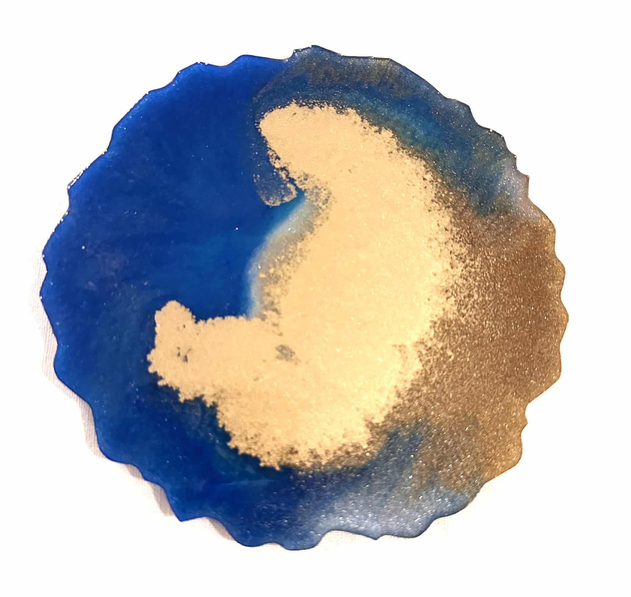 Golden Beach - Resin Coaster 2 golden beach