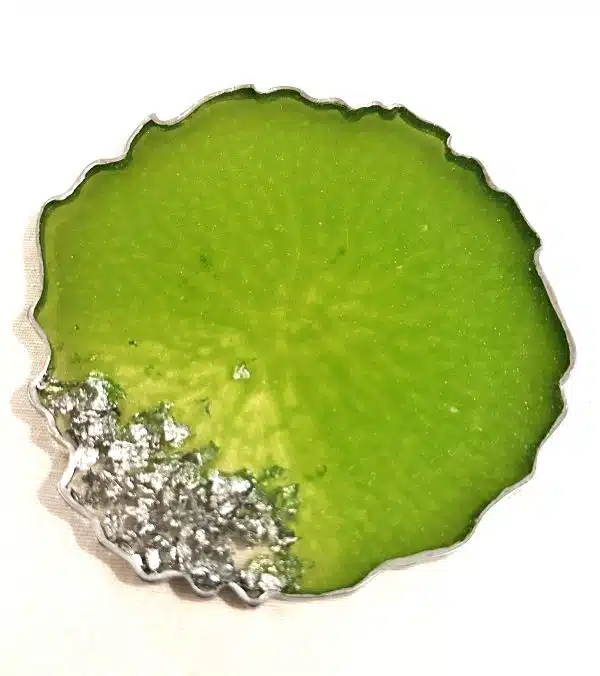vibrant green and silver leaves