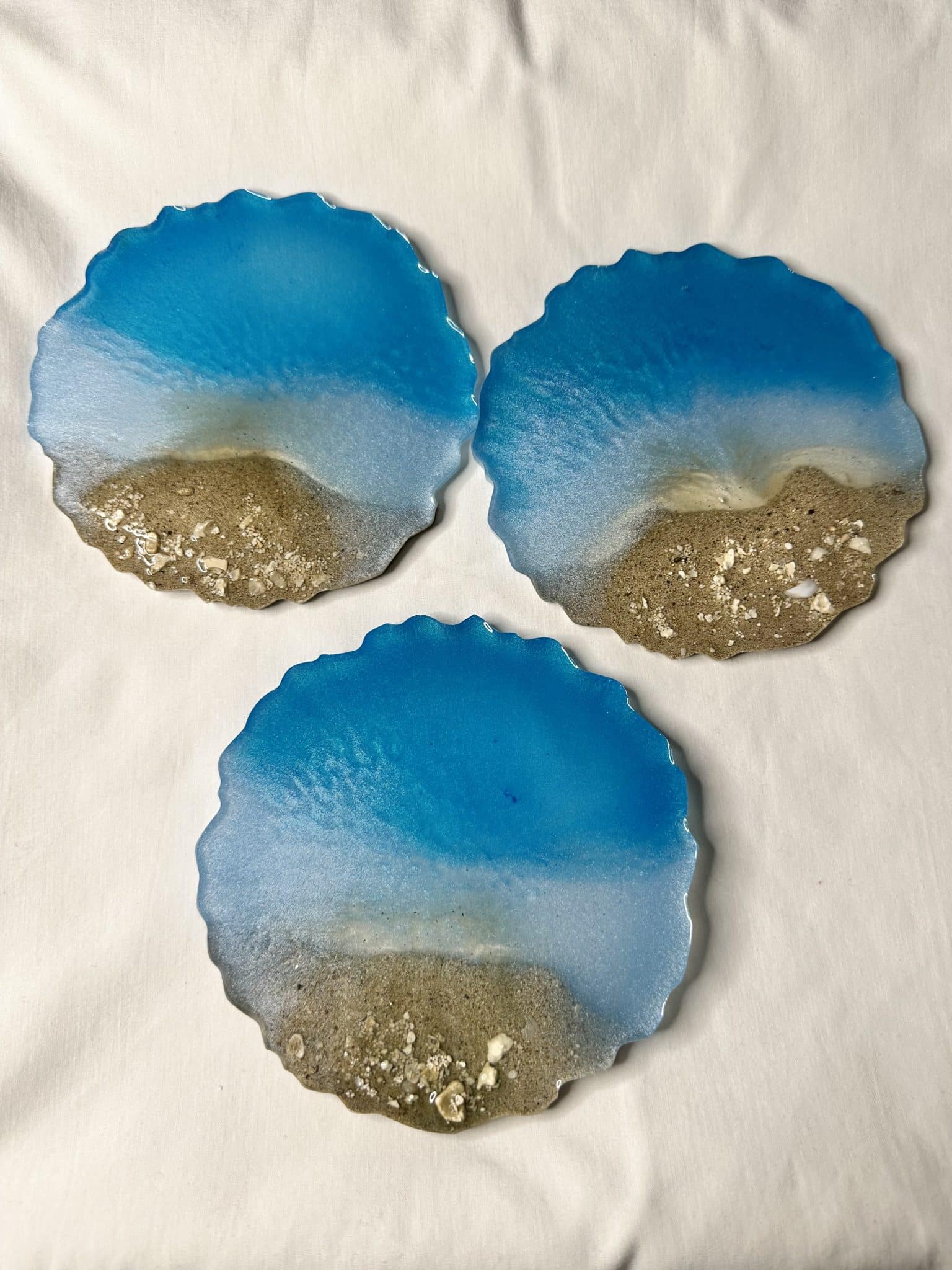 Sandy Beach - Resin Coaster 4 Sandy Beach