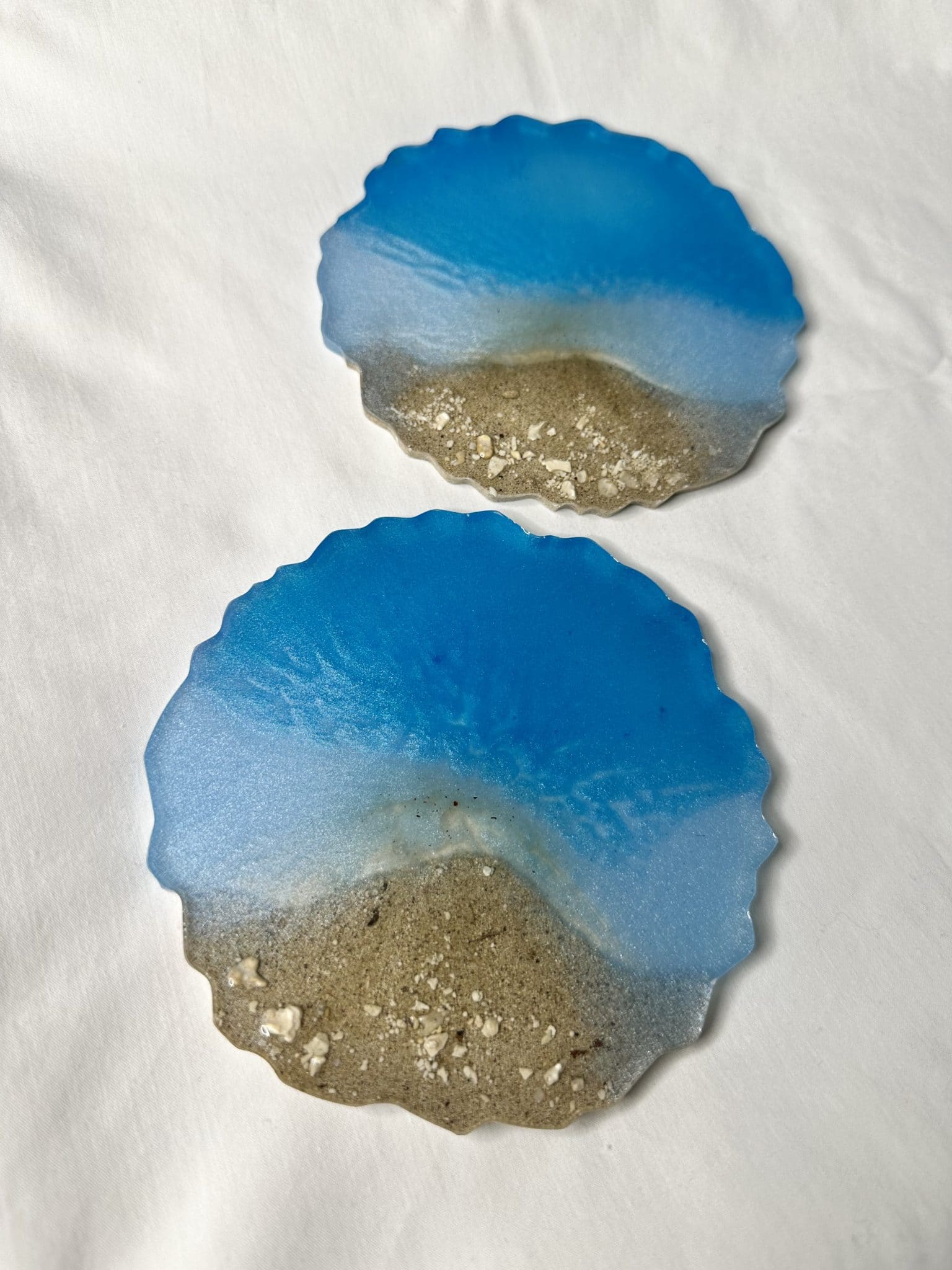 Sandy Beach - Resin Coaster 1 Sandy Beach