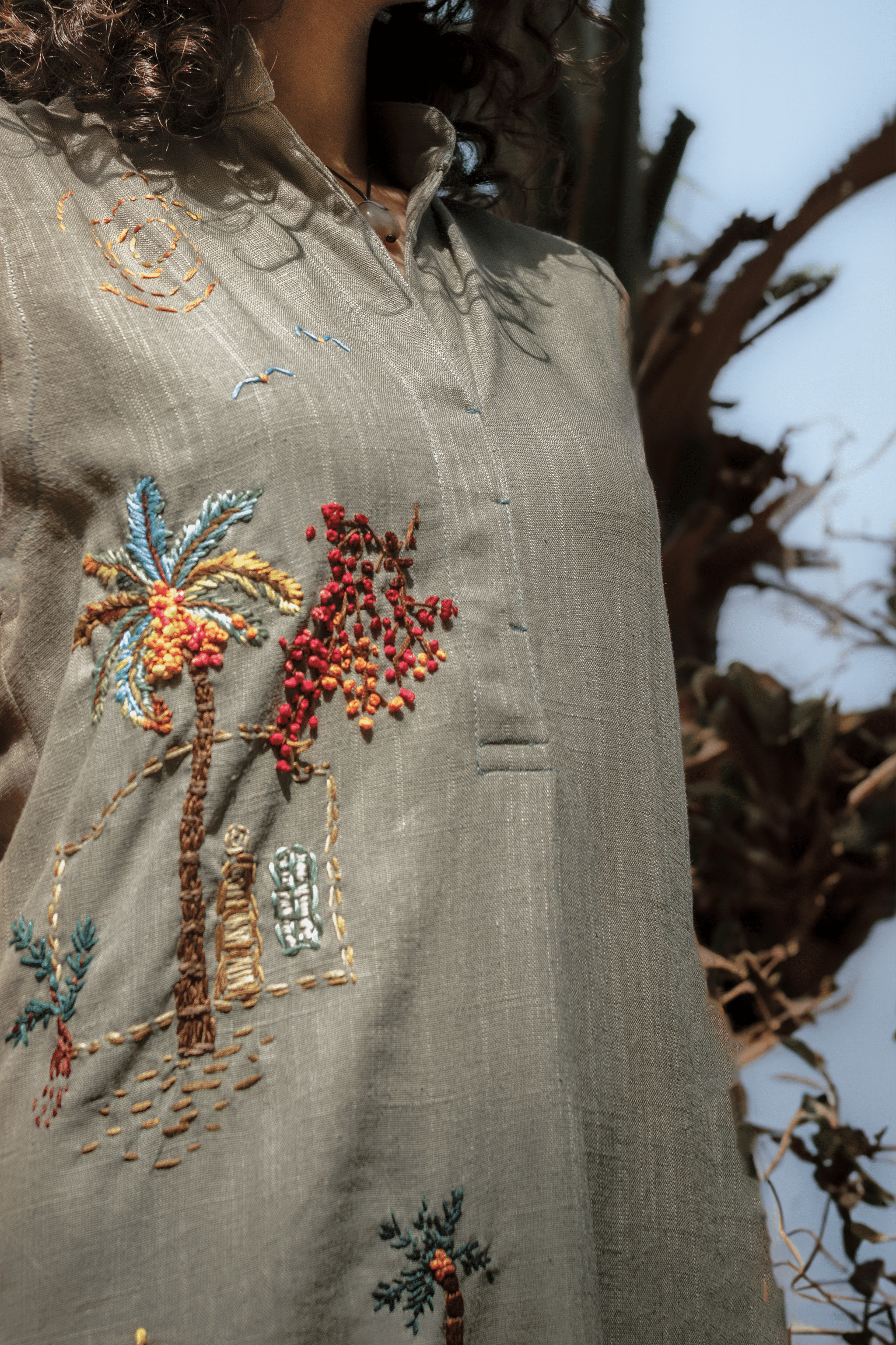 Ardi Olive Cotton Linen Dress 2 IMG 8489 Edit 1 copy
