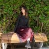 Red tulle skirt