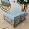 Baby blue floral box