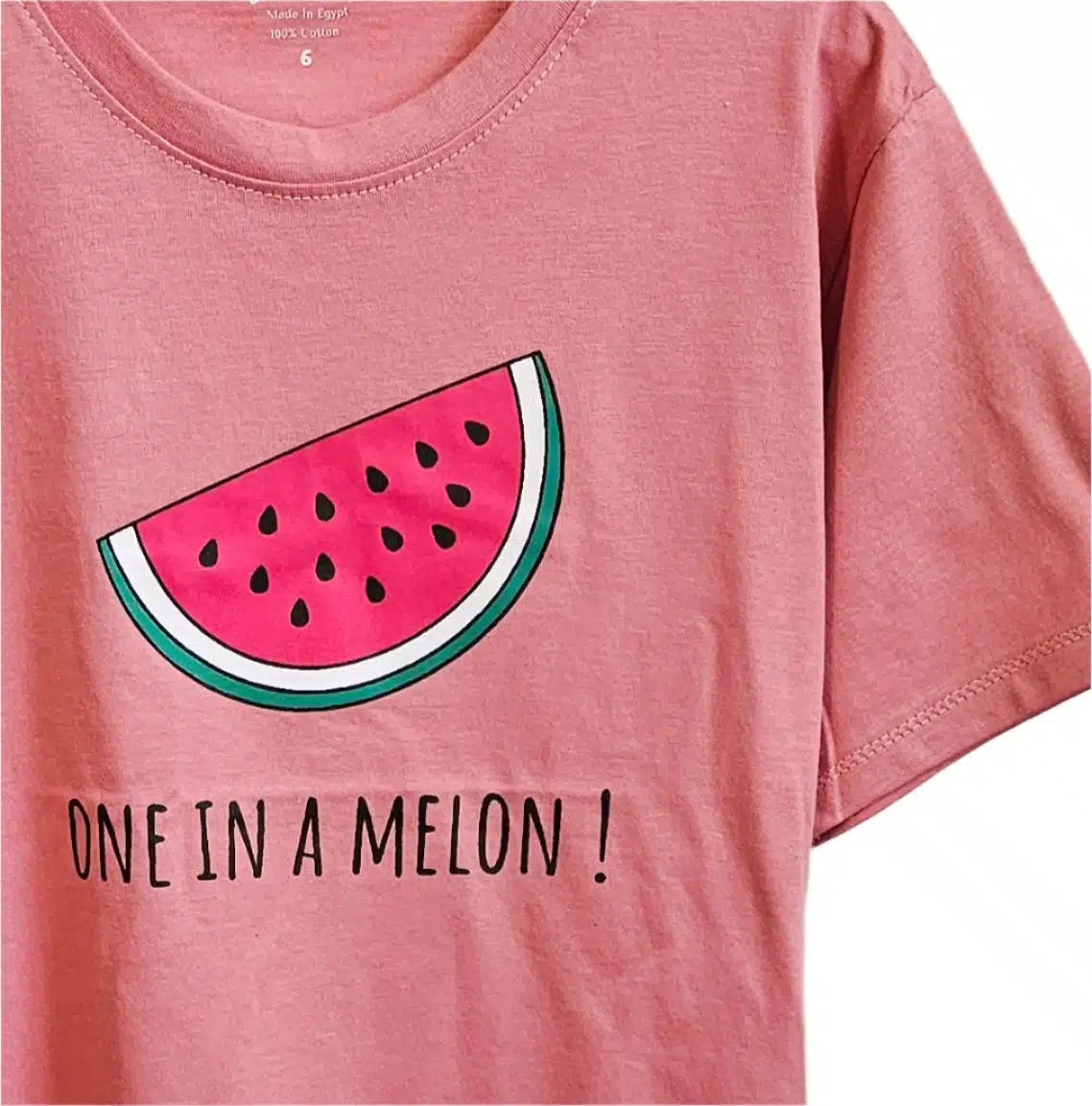 Oversized 'ONE IN A MELON!' jersey T-shirt 100% cotton 3 1000092311