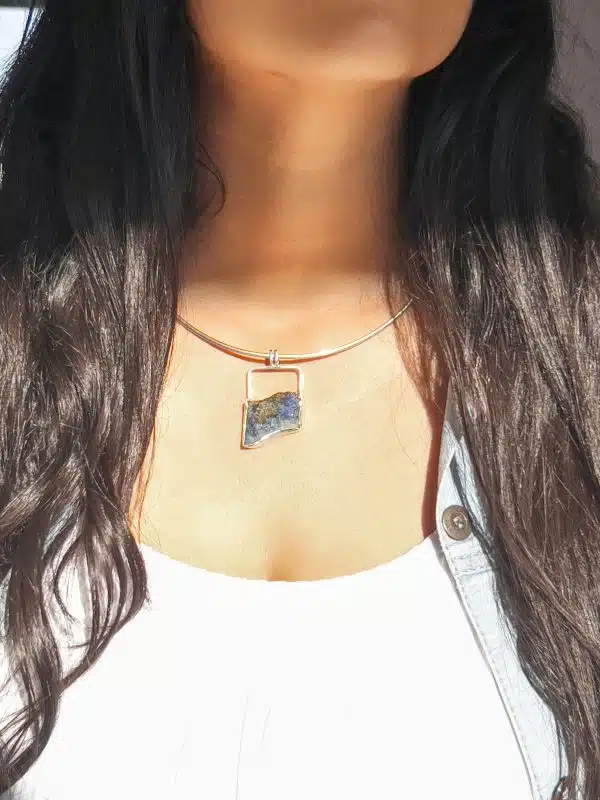 Handmade Sterling Matte Silver Pendant Code (861)