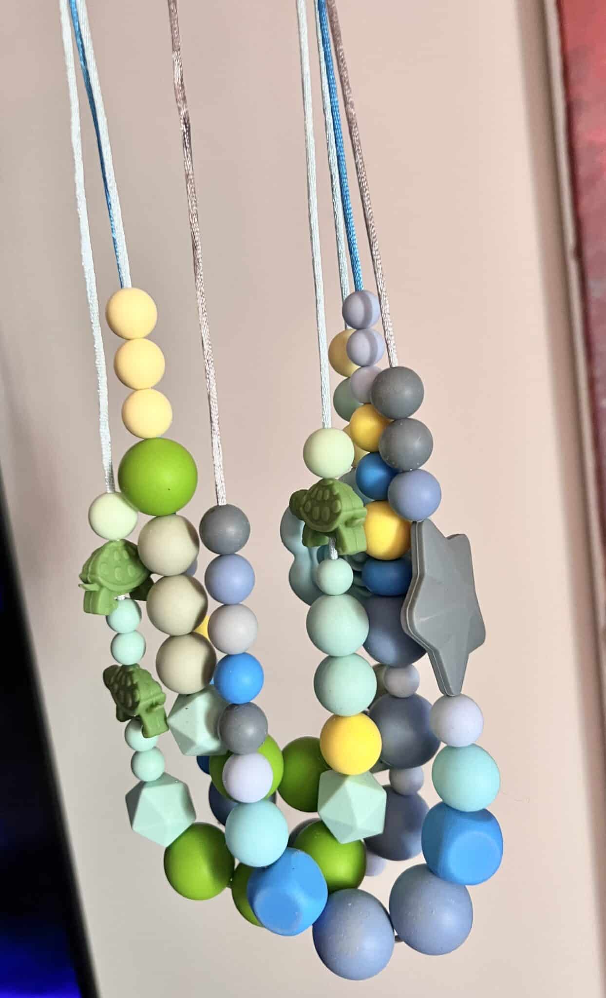 Teething, silicone beads necklaces, sold separately. 2 IMG 3917 scaled