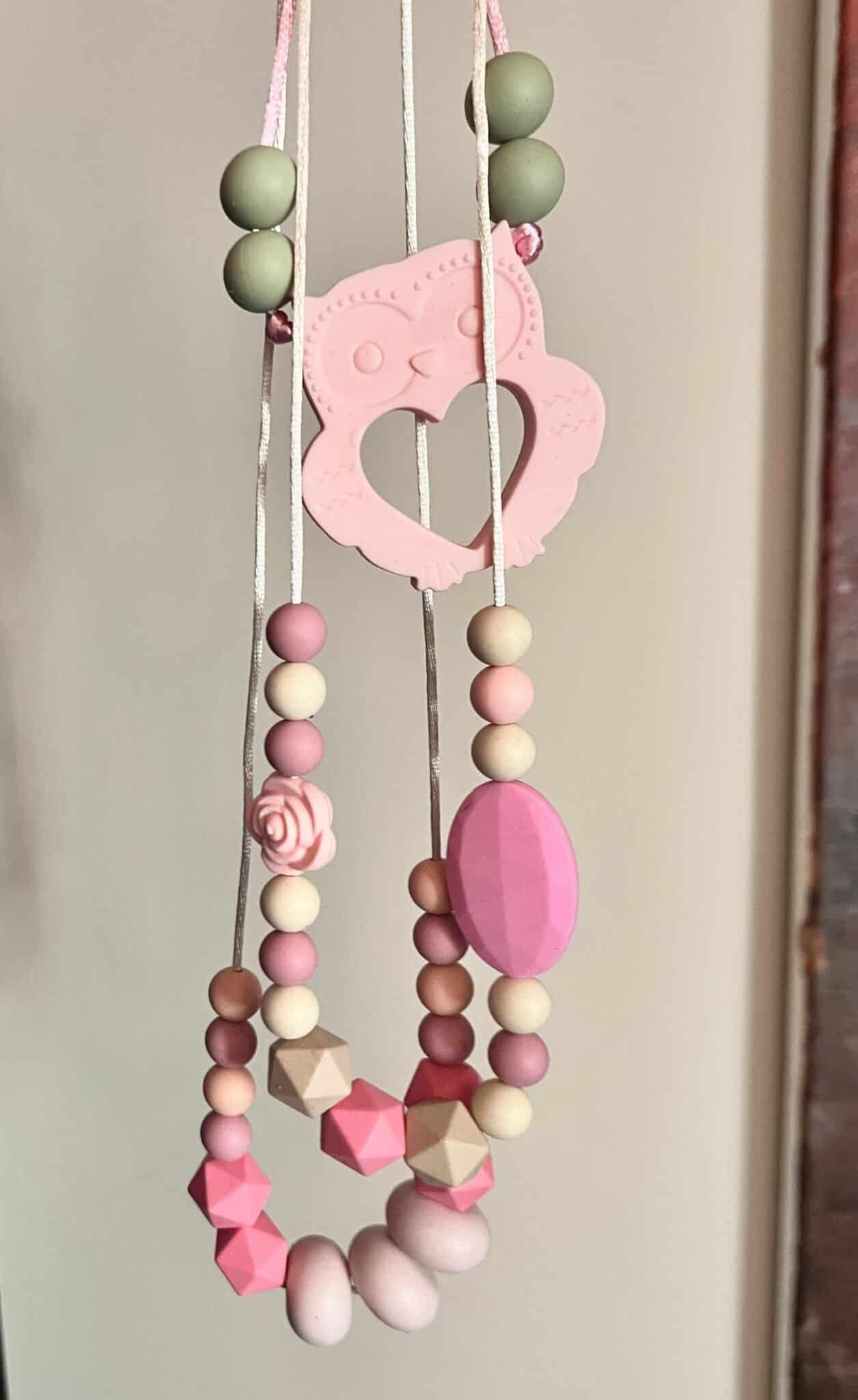 Teething beads, safe silicone beads necklaces. Sold separately. 1 Teething beads, safe silicone beads necklaces. Sold separately.