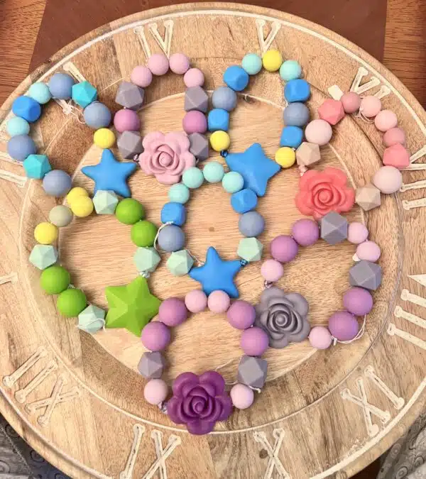 Teething silicone ring toy, sold separately