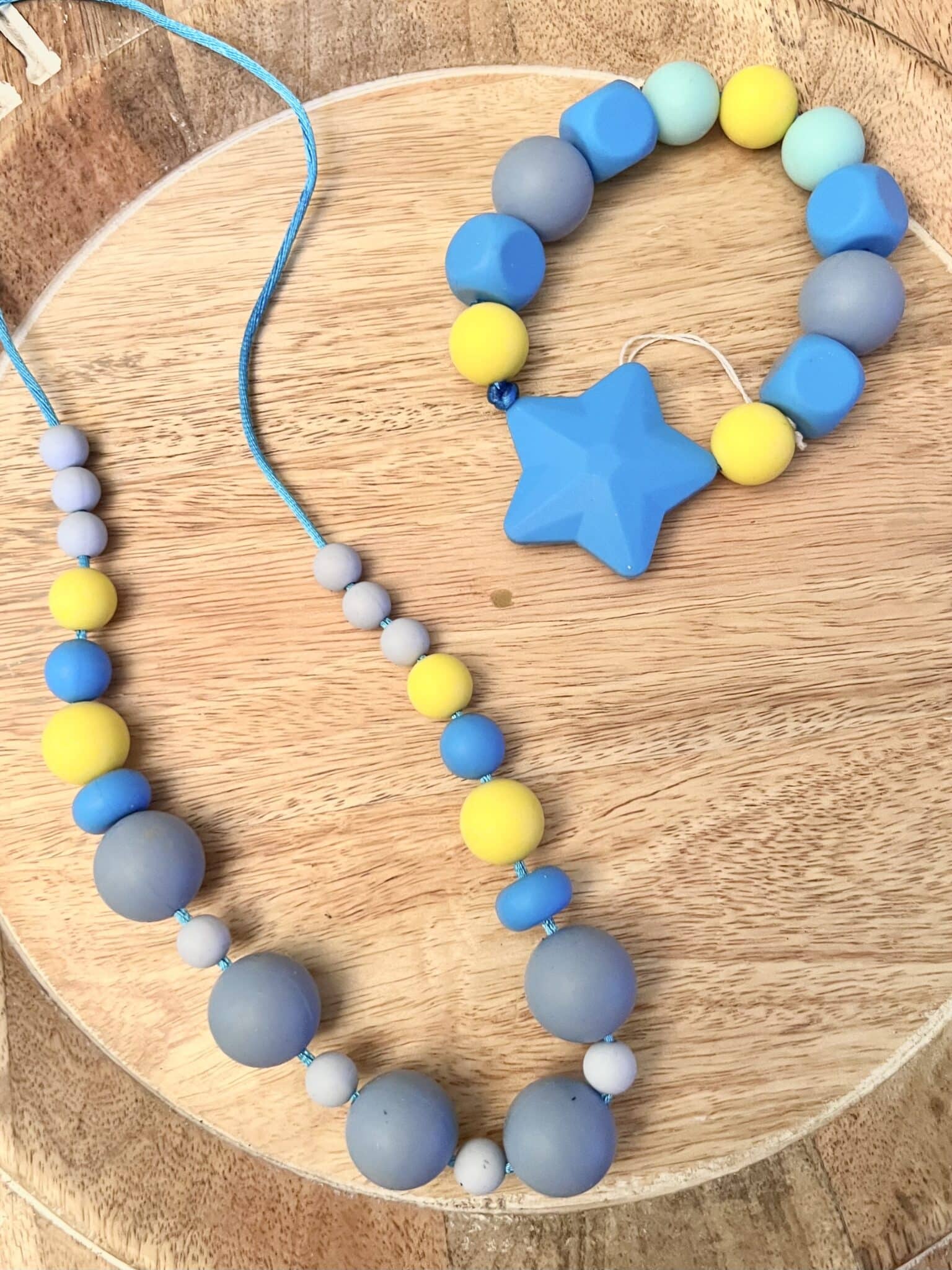 Teething, silicone beads necklaces, sold separately. 4 IMG 3923 scaled